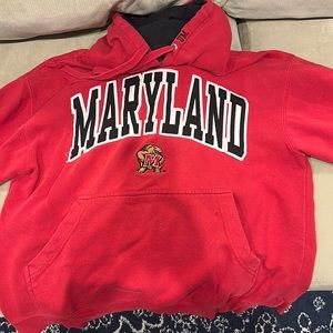 Hooded red sweatshirt. Size medium. Used but great condition.